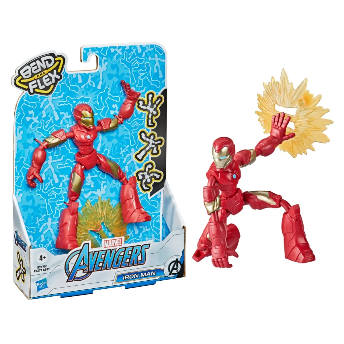 Marvel - avengers - figurine - bend and flex 15cm, figurines